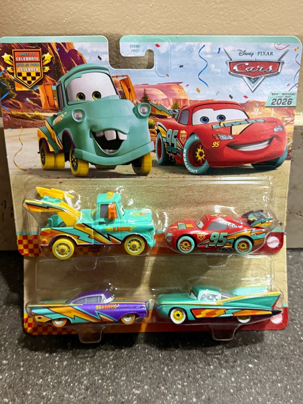 Disney cars Turquoise & Red Die-Cast Vehicle 4-Pack - Picture 2 of 5